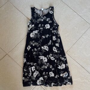 Old Navy Black and White Floral Dress